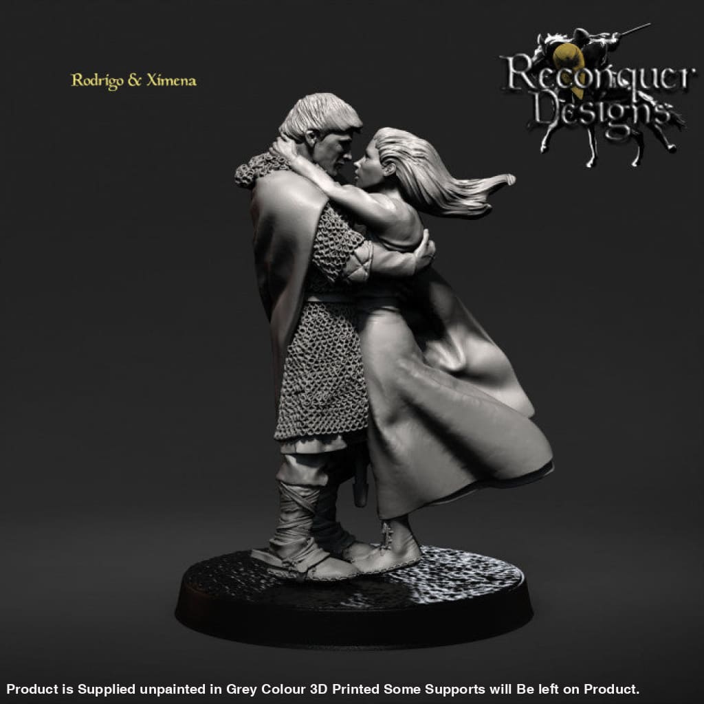 REM0084 Rodrigo Diaz de Vivar (El Cid) and wife Ximena Medieval