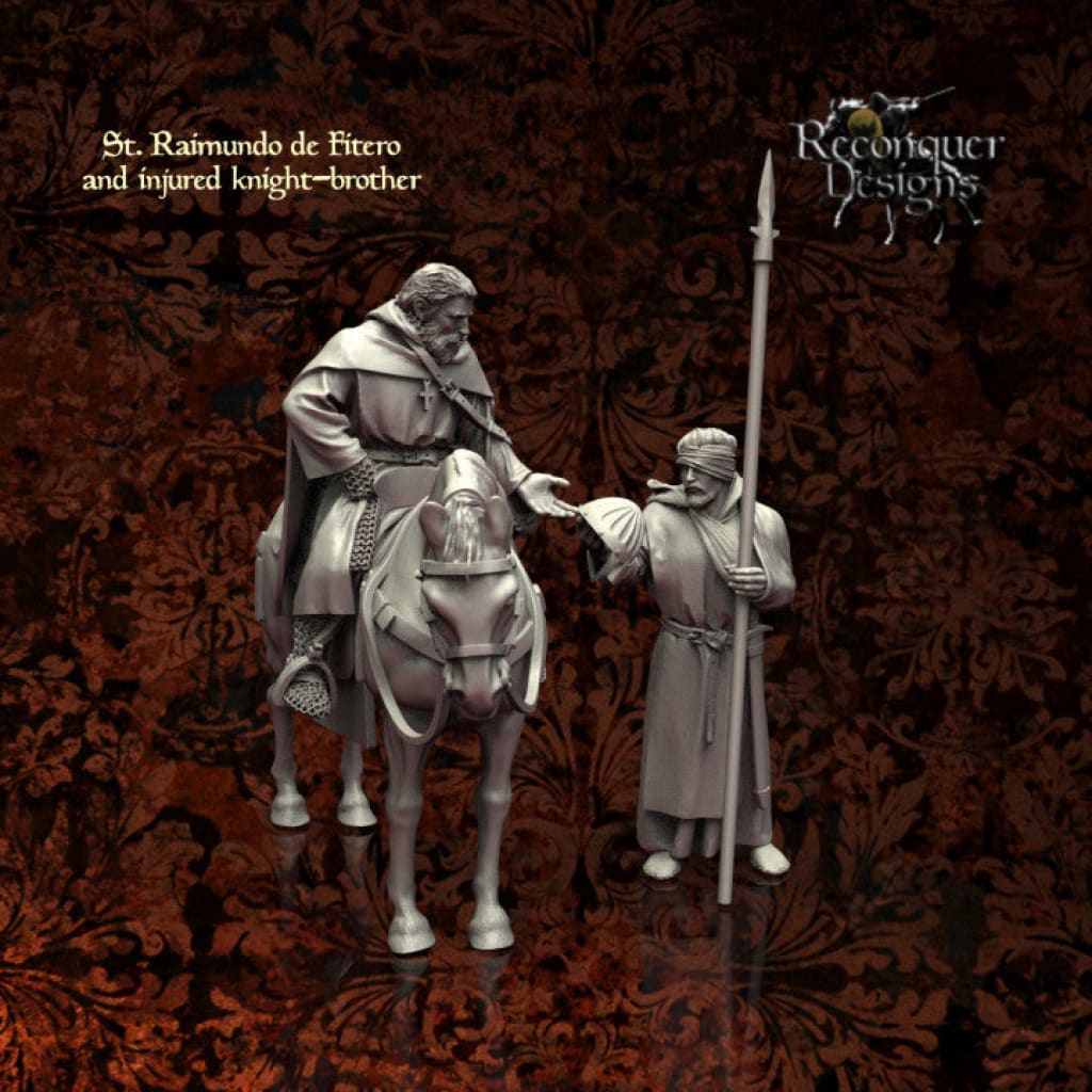 St Ramon De Fitero And An Injured Knight Brother Medieval