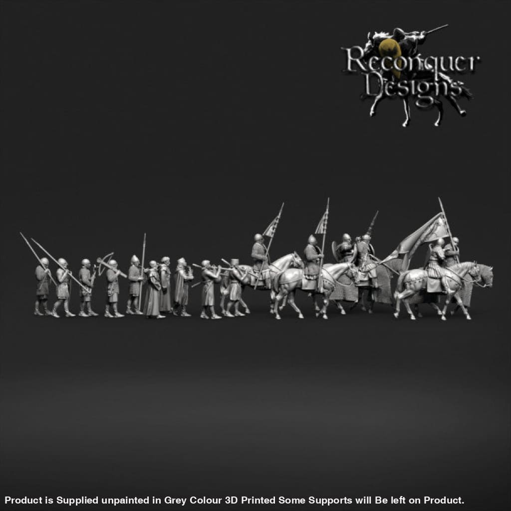 REM0109 King Alfonso IX of Leon and his retinue Medieval