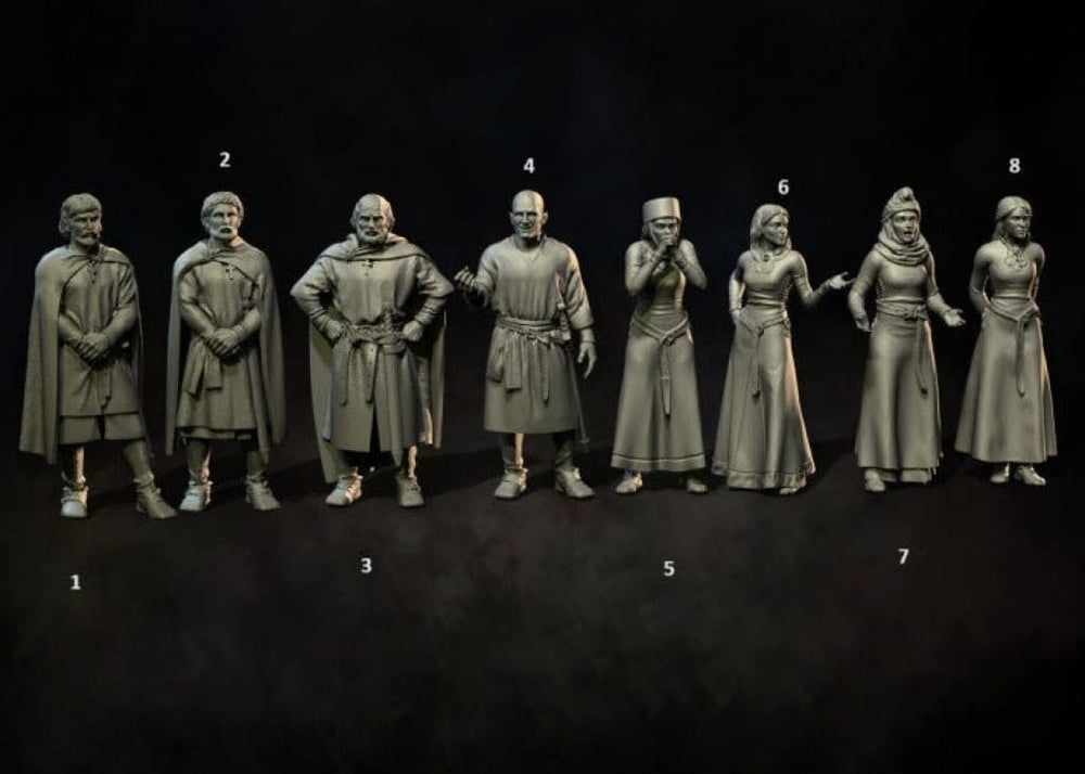 REM0123 12th-13th century Nobles 28mm 1:56 / 1 Medieval