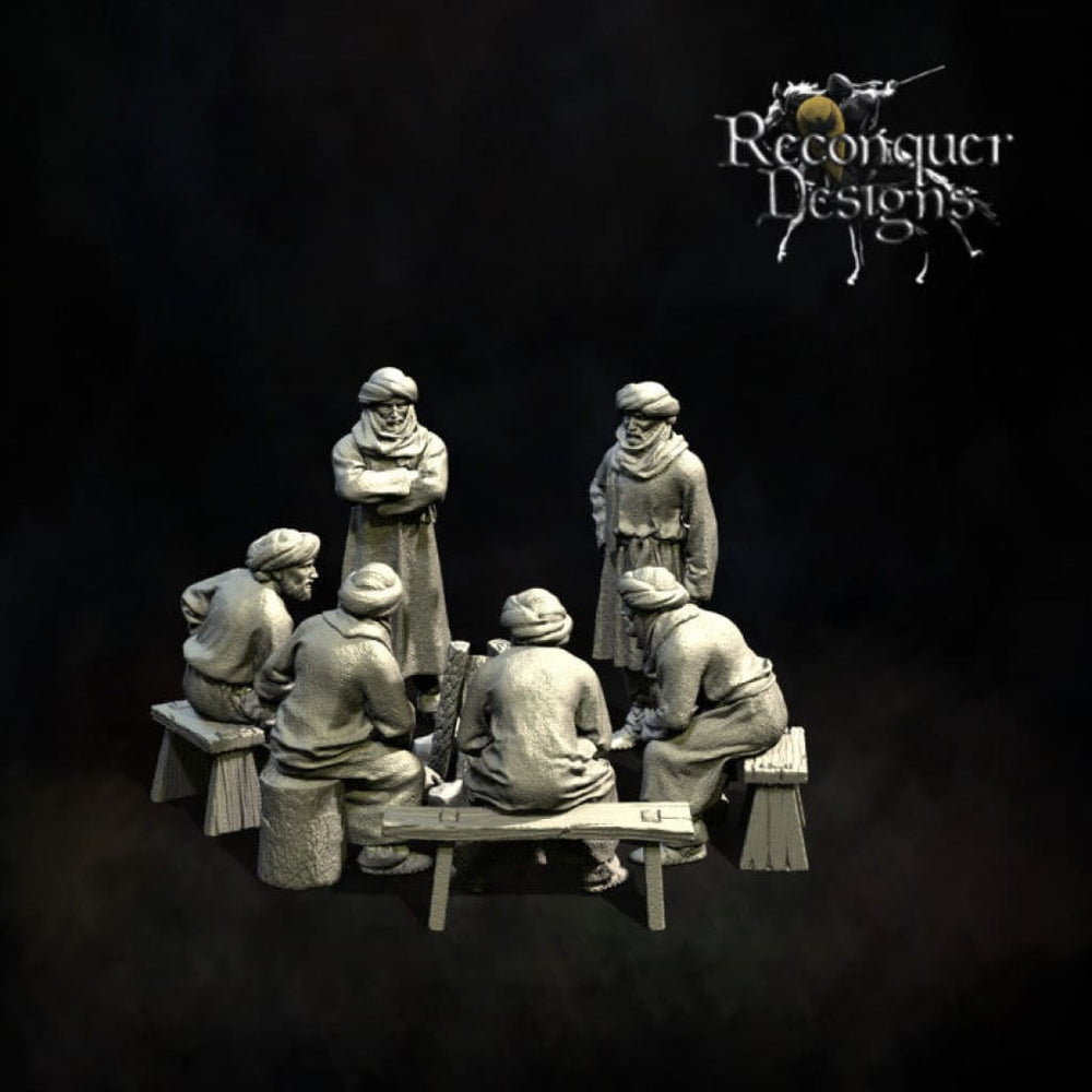 REM0125 Berbers around Camp Fire Medieval