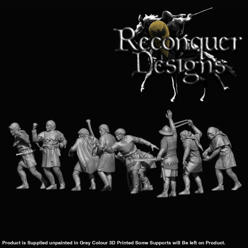 REM0137 14th century Slingers and Infantry Captain Medieval