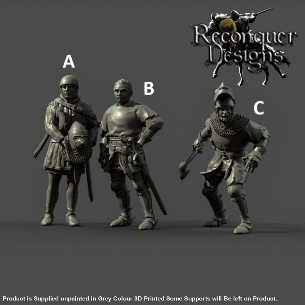 REM0139A Bertrand du Guesclin and squire Medieval