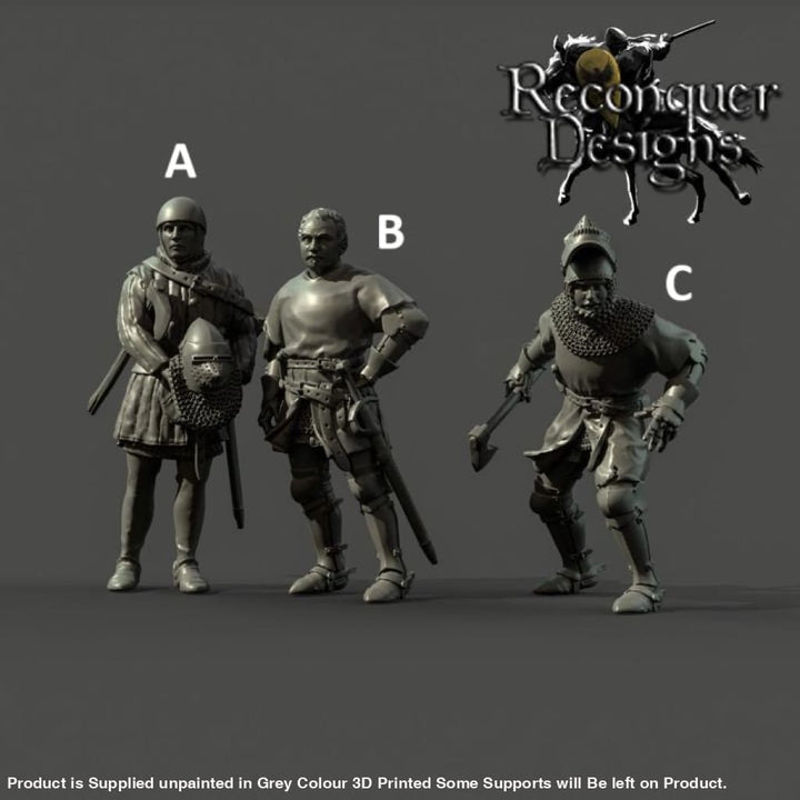 REM0139A Bertrand du Guesclin and squire Medieval