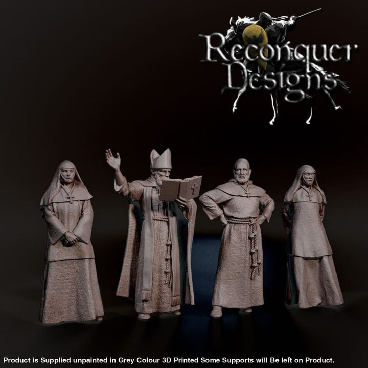 REM0144 Medieval Clergy with Bishop Medieval