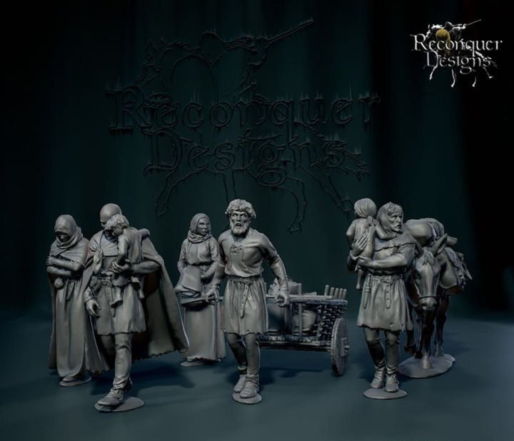 REM0178 Villagers Set C Medieval Figure