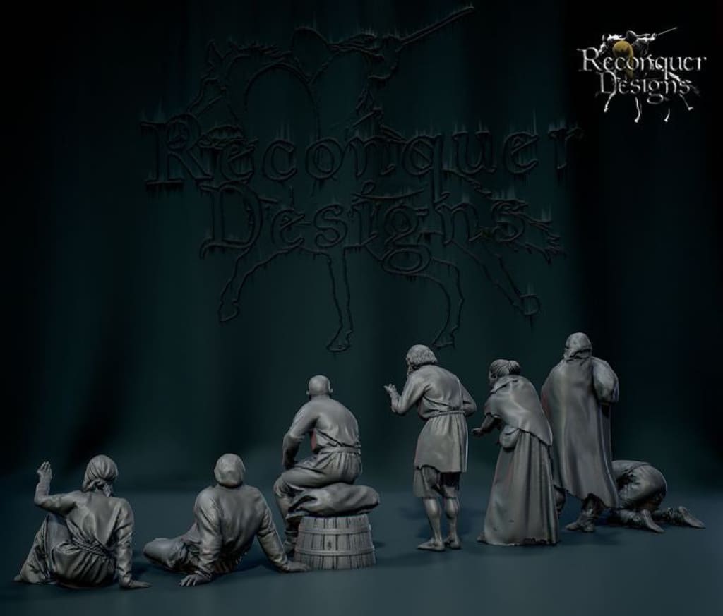 REM0179 Villagers Set D Medieval Figure