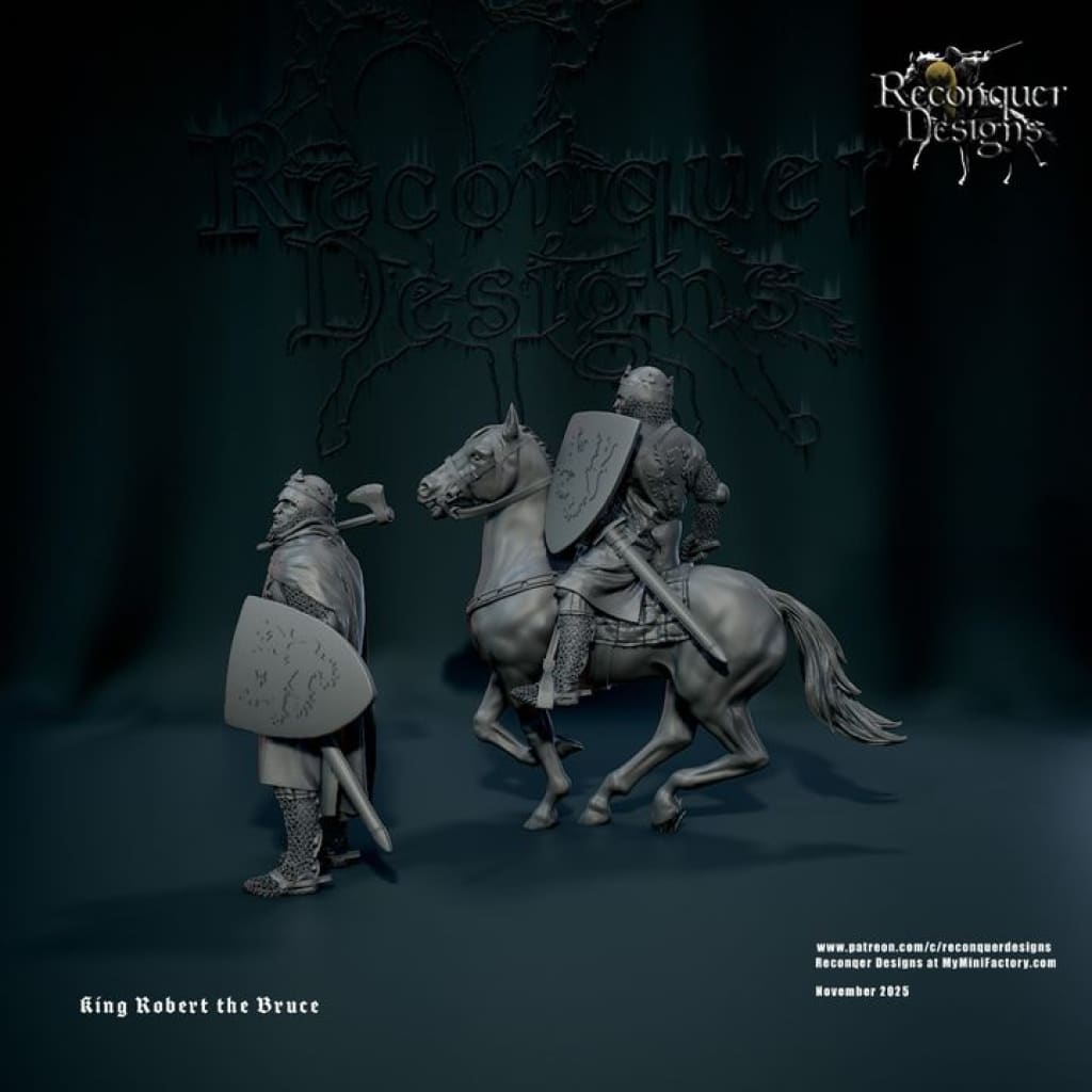 REM0186 Robert the Bruce Medieval Figure