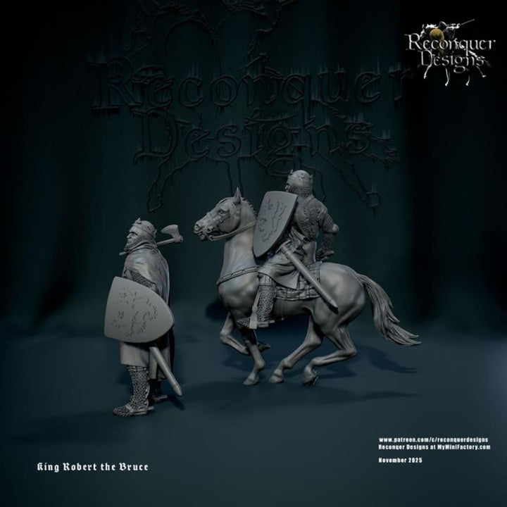 REM0186 Robert the Bruce Medieval Figure