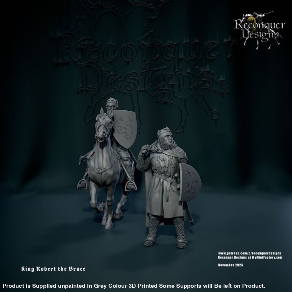 REM0186 Robert the Bruce Medieval Figure