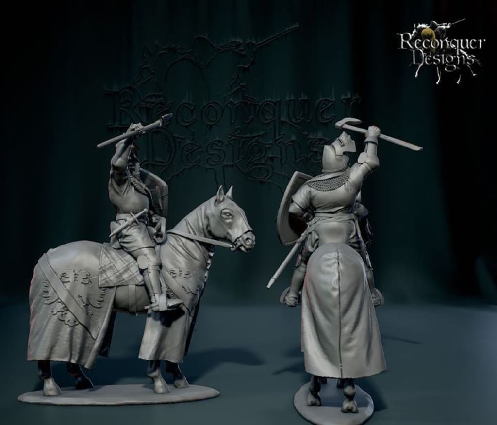 REM0187 Bertrand du Guesclin mounted Medieval Figure