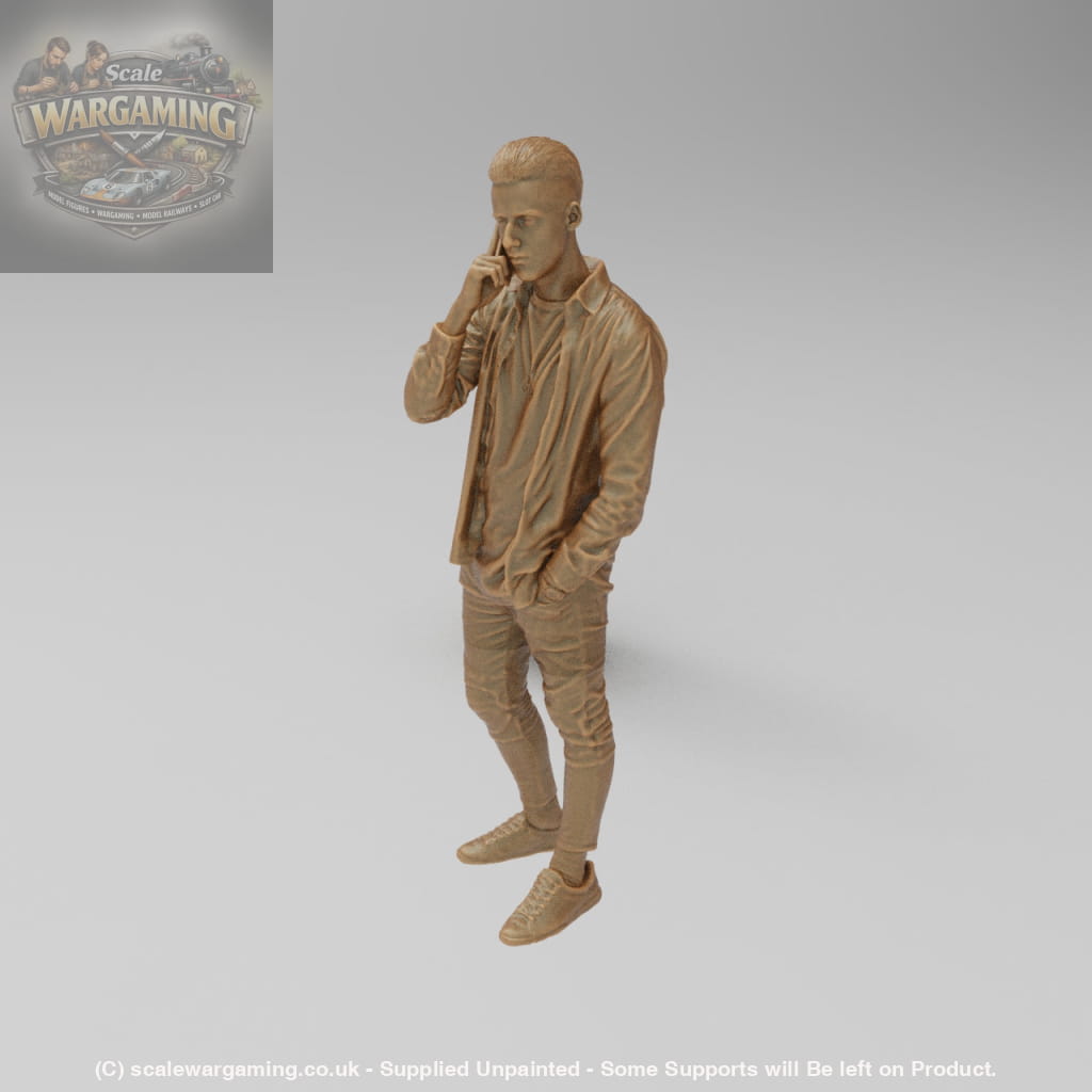 SW002 Young Male With Mobile Phone - Figure