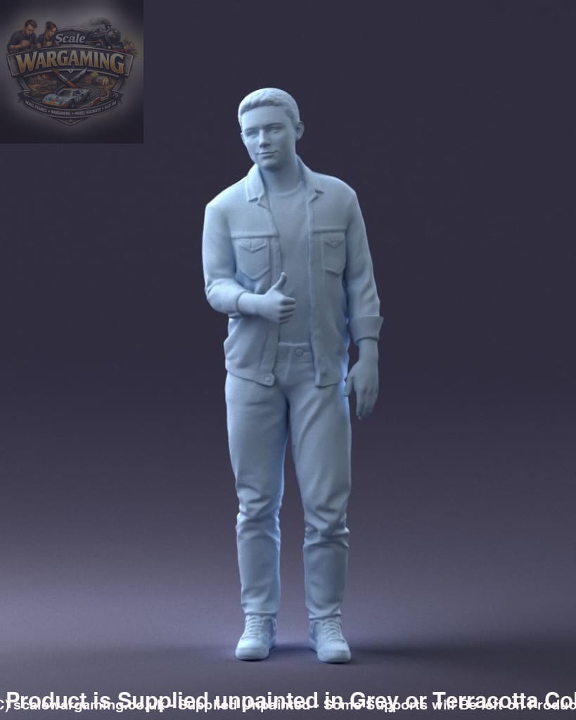 Young Male Thumbing Lift Figure