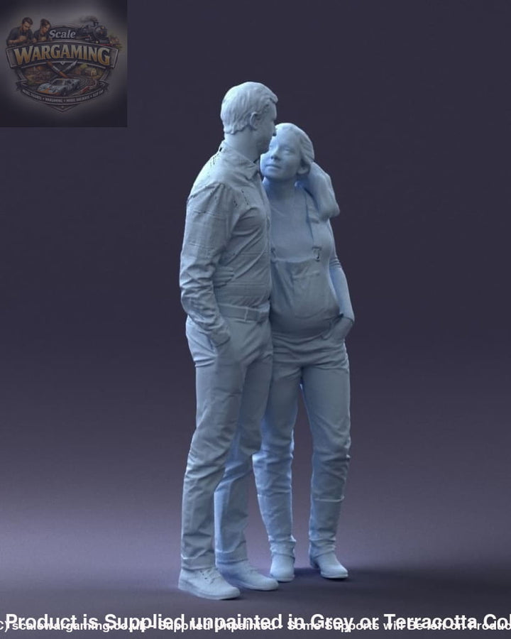 Male With Pregnant Woman Figure