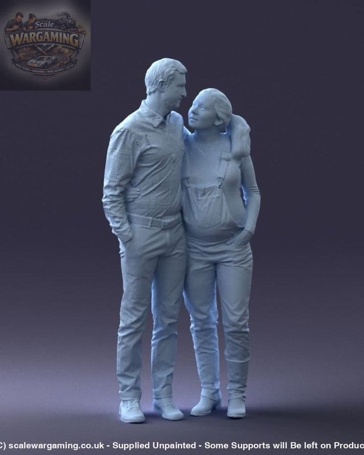 Male With Pregnant Woman Figure