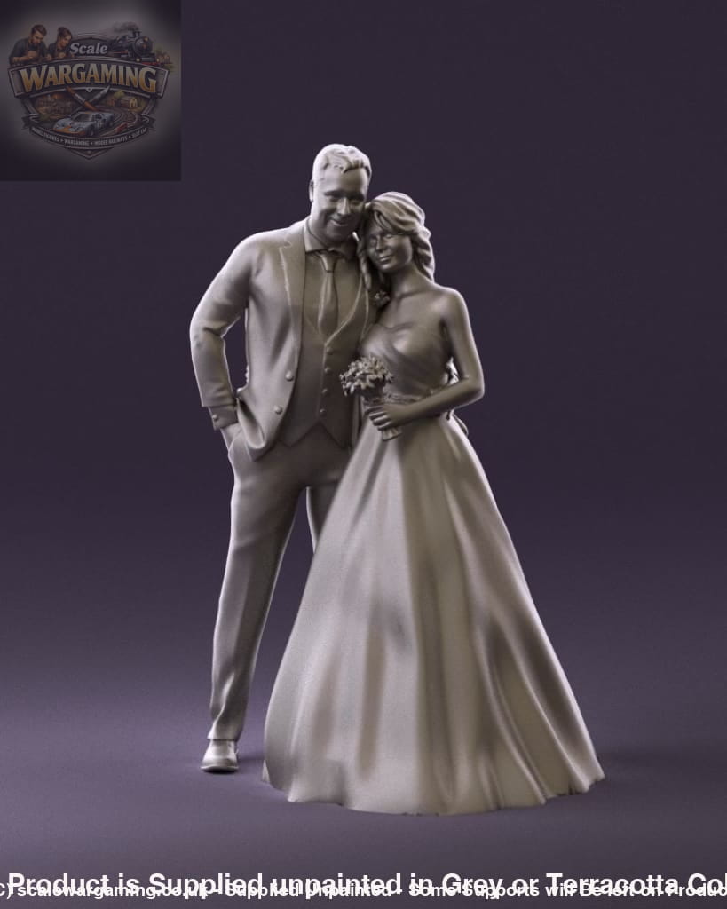 Wedding Bride & Groom Couple 5 Figure