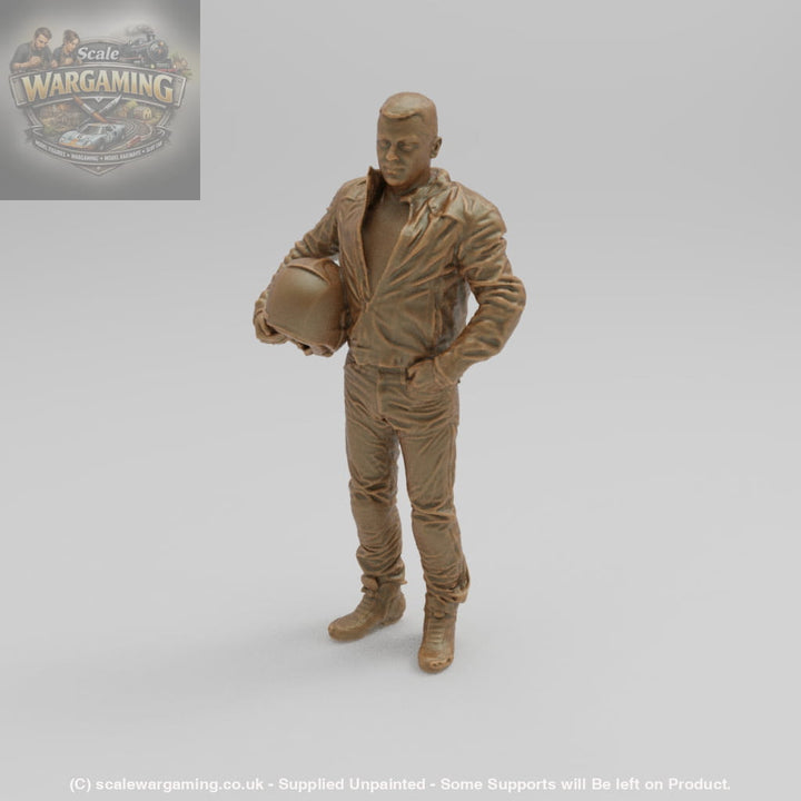 SW036 Young Motorcyclist in Leathers - Figure