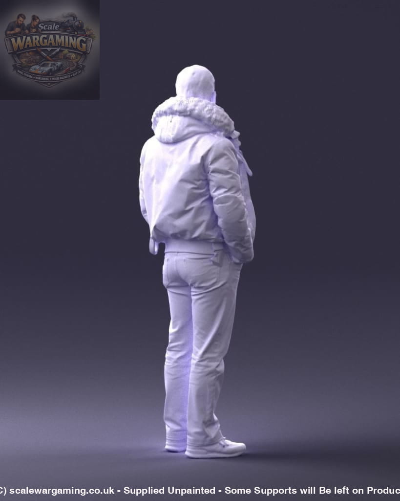 Male In Winter Jacket/pilot Jacket Figure