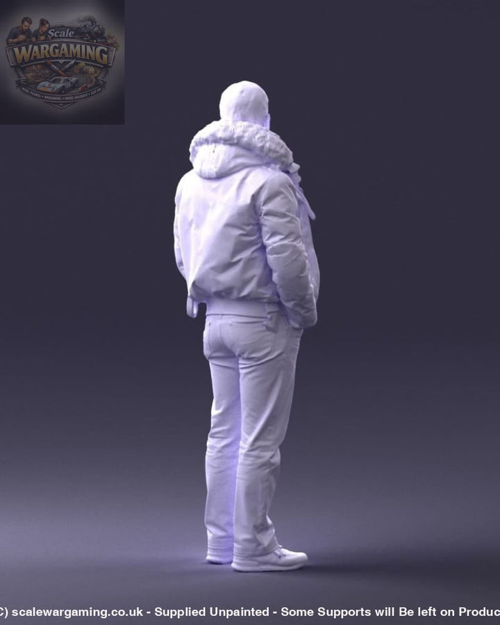 Male In Winter Jacket/pilot Jacket Figure