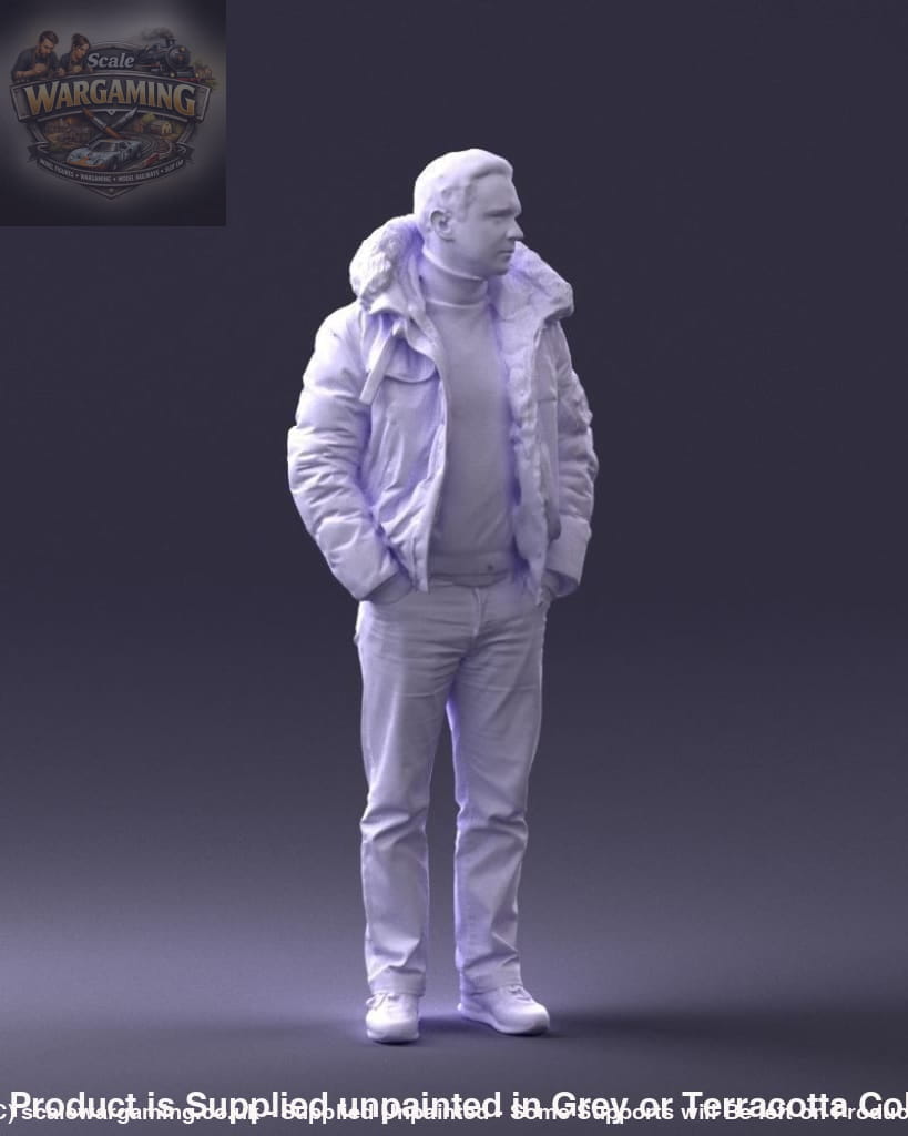 Male In Winter Jacket/pilot Jacket Figure