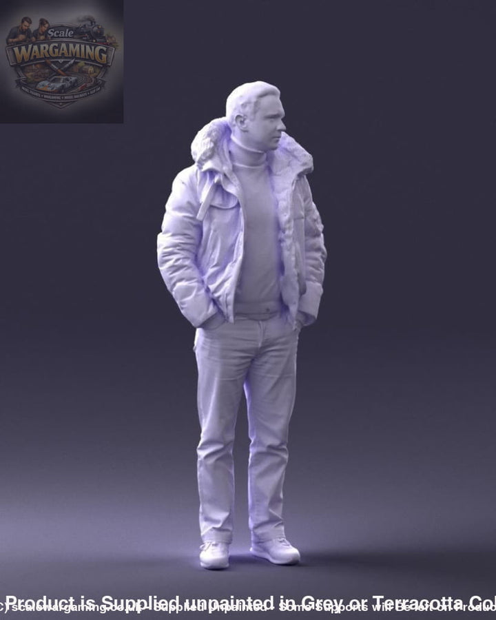 Male In Winter Jacket/pilot Jacket Figure
