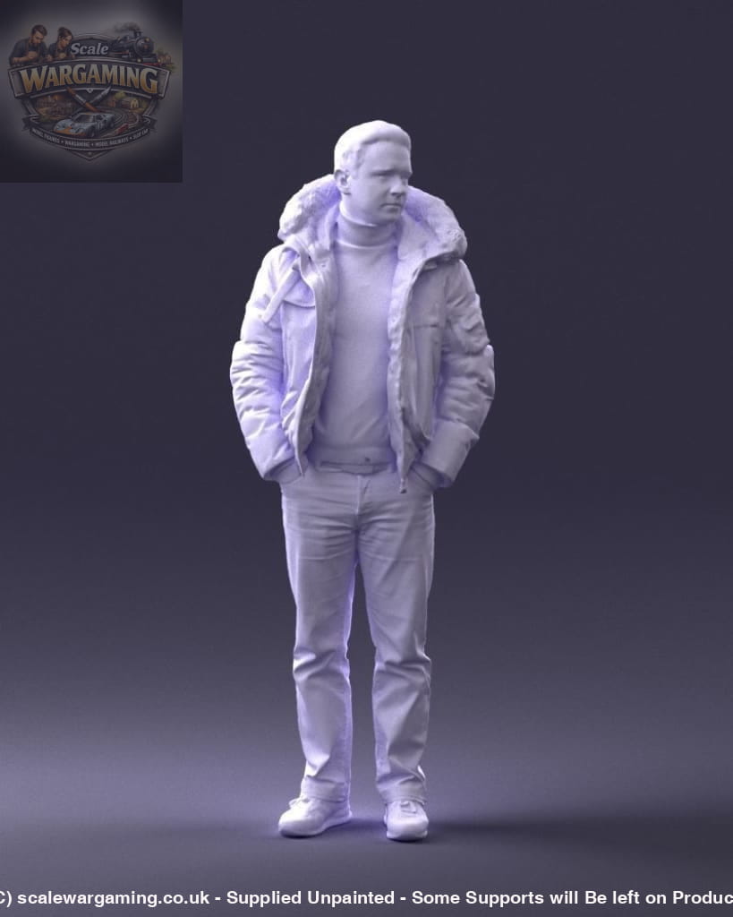 Male In Winter Jacket/pilot Jacket Figure