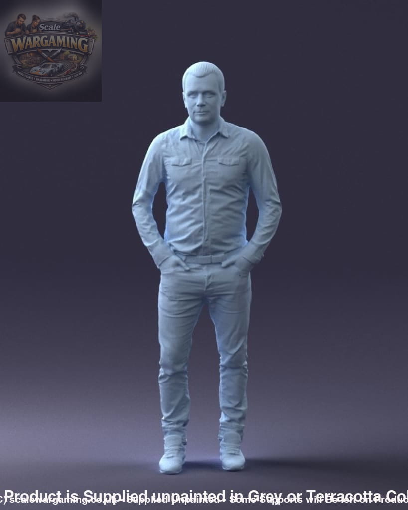 Male With Hands In Pockets Figure