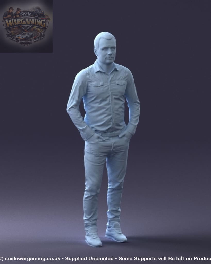 Male With Hands In Pockets Figure