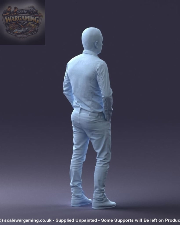 Male With Hands In Pockets Figure