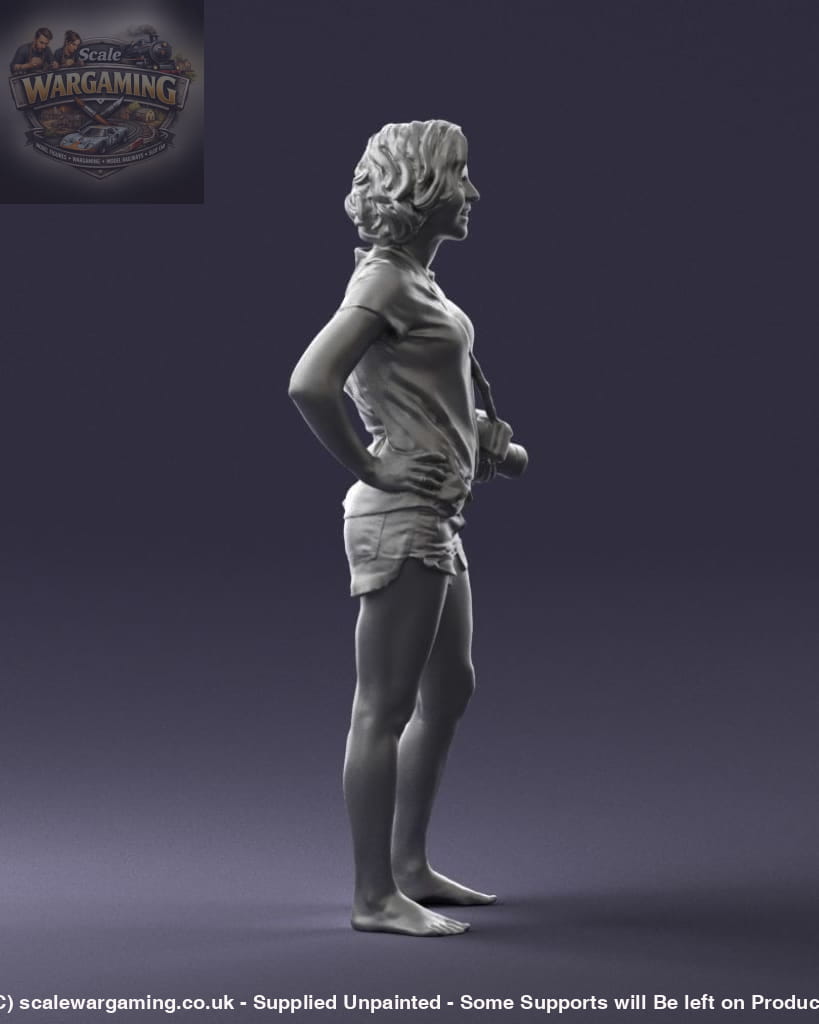 Female In Shorts With Camera Figure