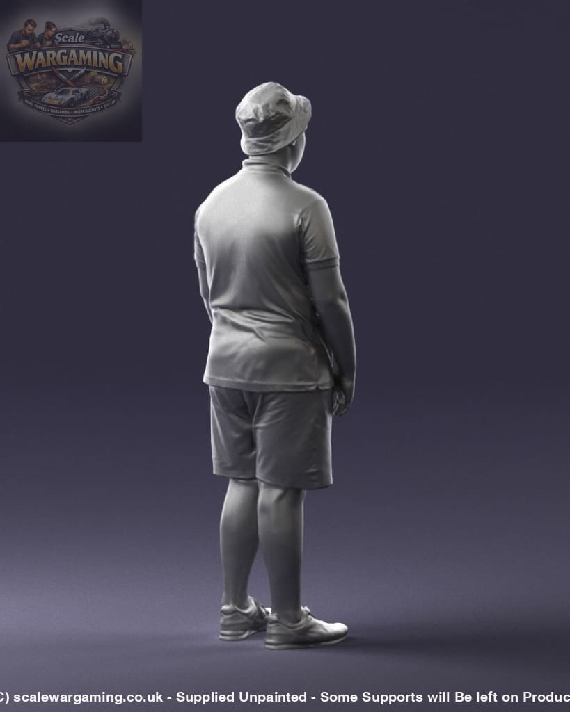Young Boy In Cap Figure
