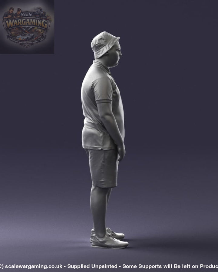 Young Boy In Cap Figure