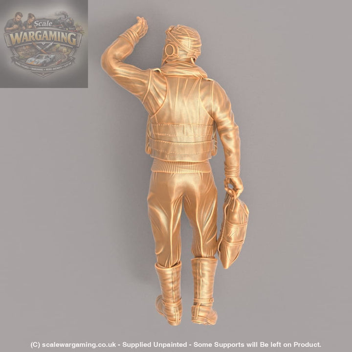 MM090 British WW11 Pilot Looking to the Sky Figure