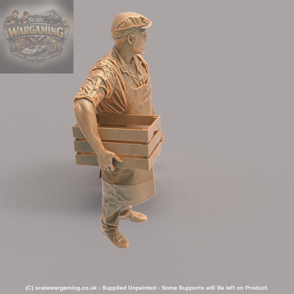 MM1034 Shop Keeper With Veg Box Figure
