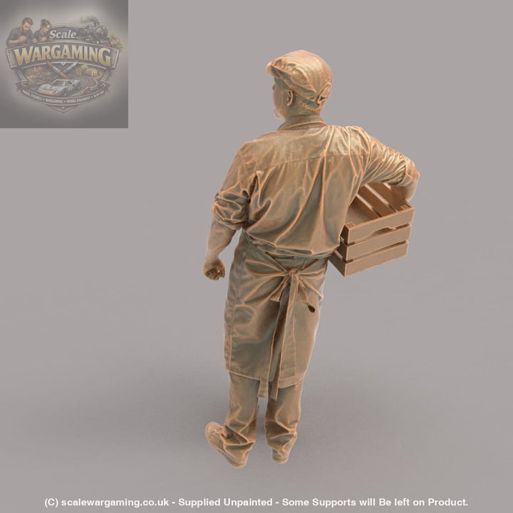 MM1034 Shop Keeper With Veg Box Figure