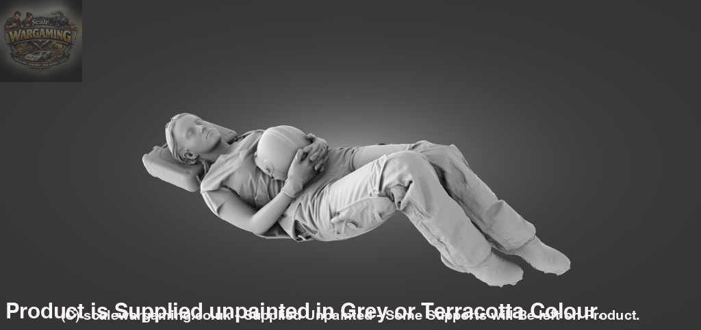 MM1095 Female builder sleeping Figure