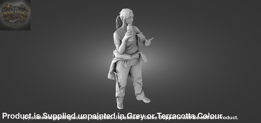 MM1096 Female construction worker on break Figure