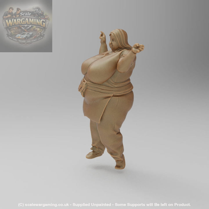 SW1100 Large Waitress Hands Up - Figure