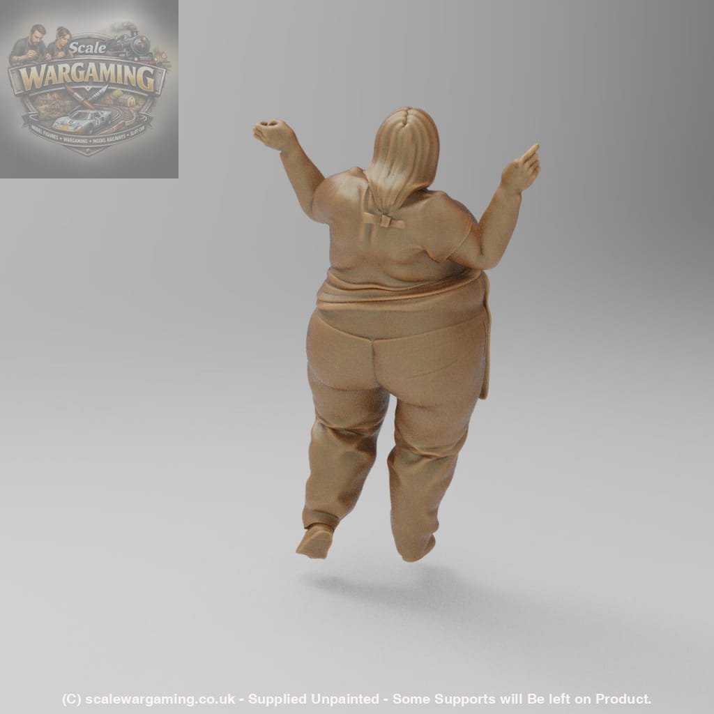 SW1100 Large Waitress Hands Up - Figure