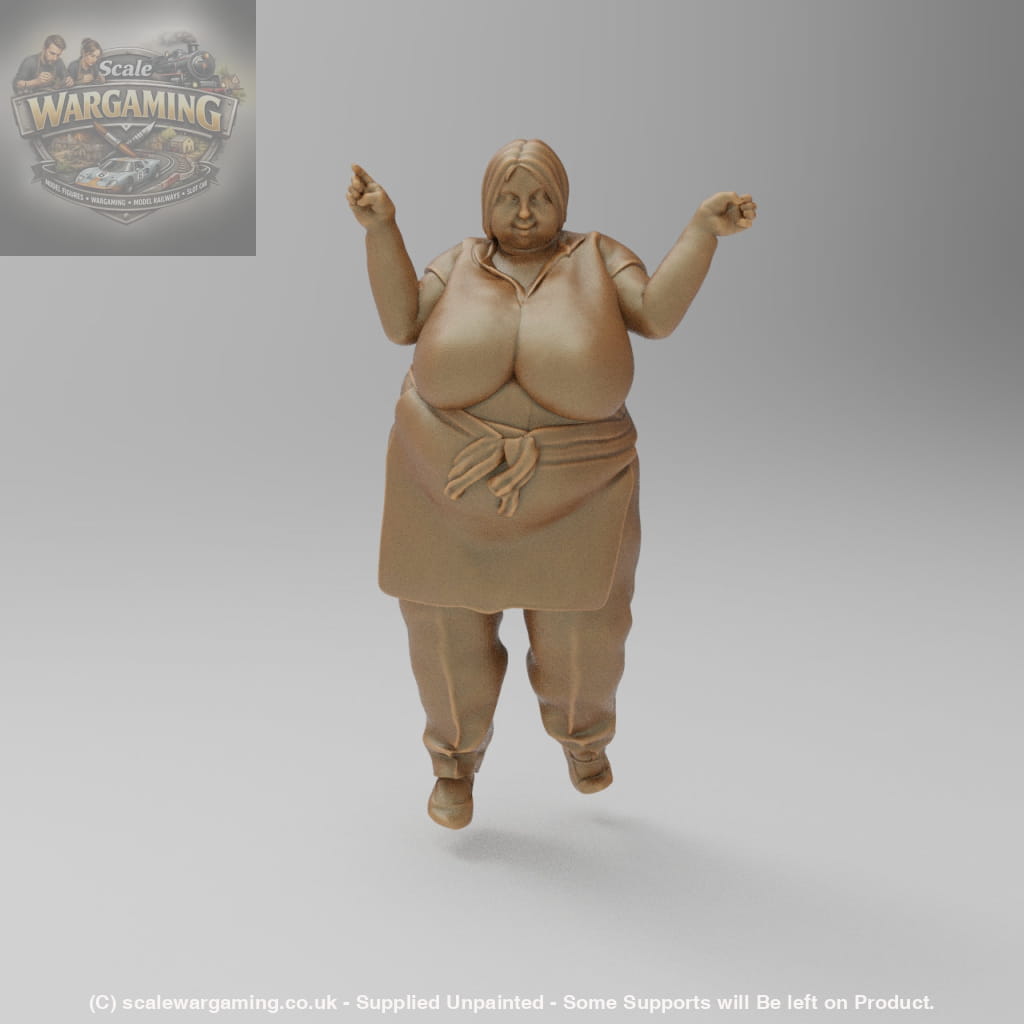 SW1100 Large Waitress Hands Up - Figure