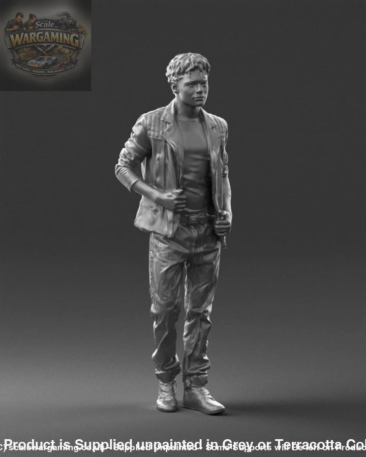 Trendy Young Teenager In Jacket And Trousers Figure