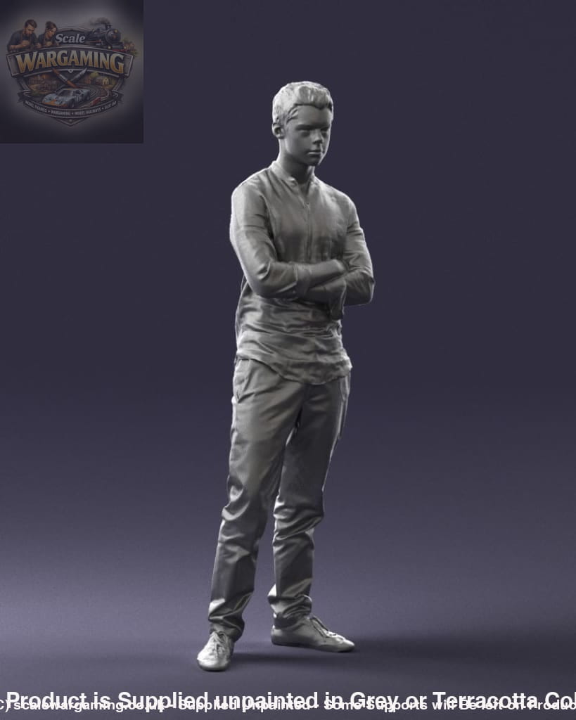 Young Teenager Arms Crossed Figure
