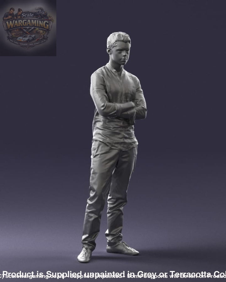 Young Teenager Arms Crossed Figure