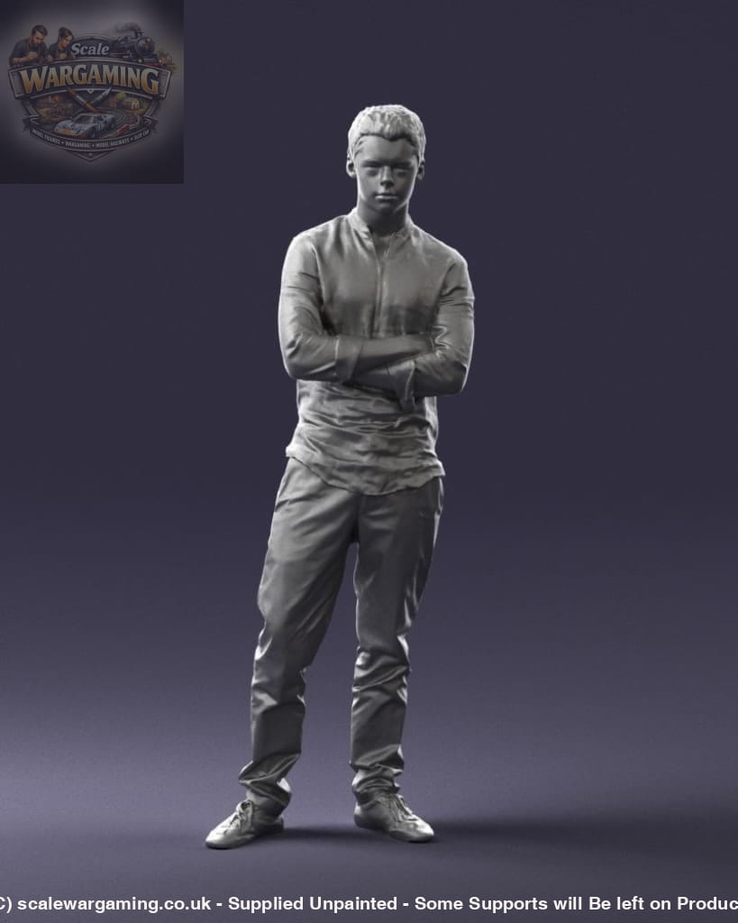 Young Teenager Arms Crossed Figure