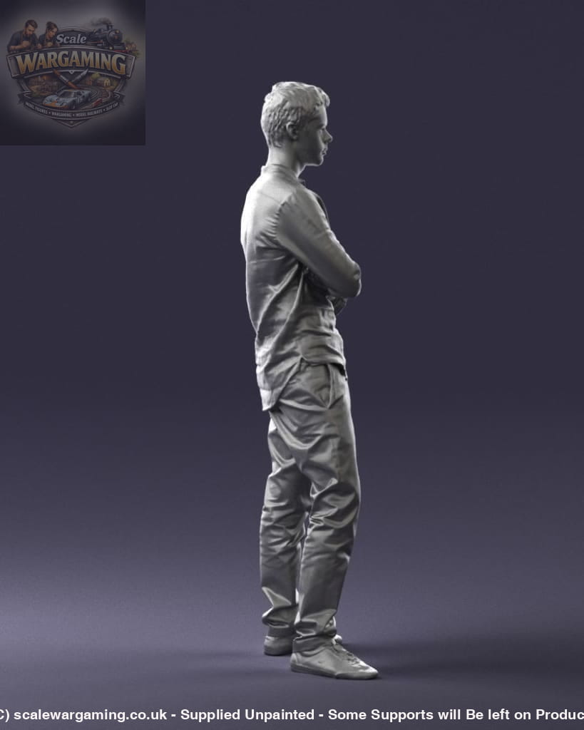Young Teenager Arms Crossed Figure