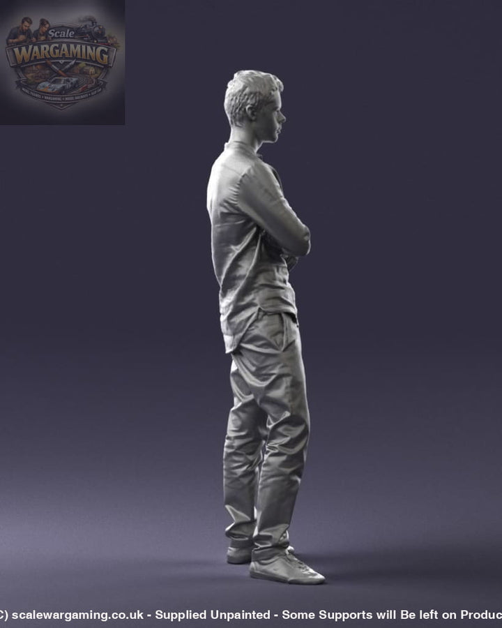 Young Teenager Arms Crossed Figure