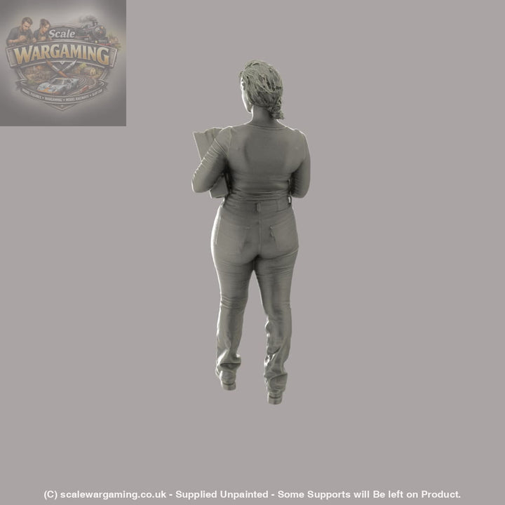 MM1147 Office girl with files Figure