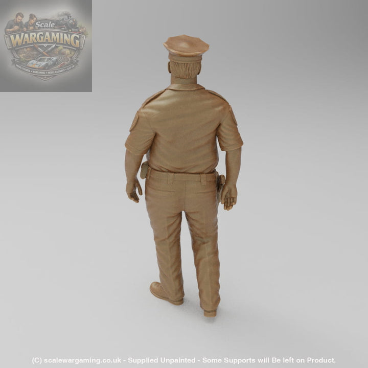 SW1158 Overweight US Policeman Small Hat - Figure