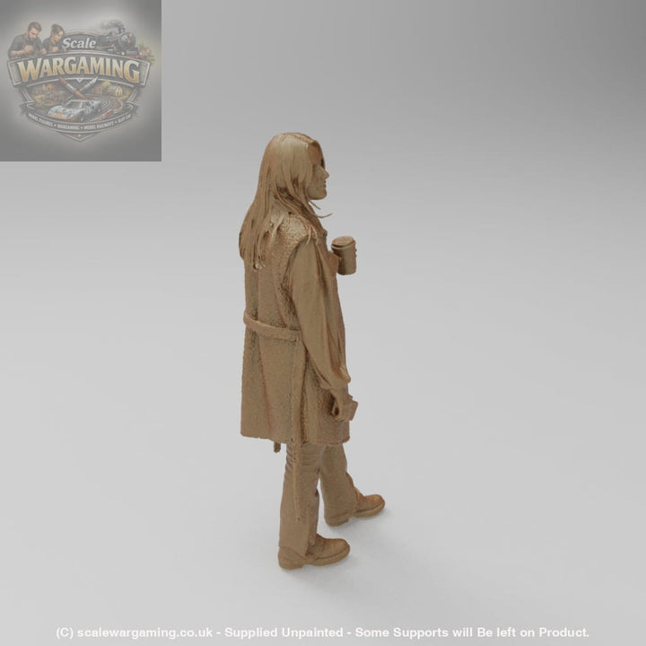 SW1184 Young Girl wearing Raincoat - Figure