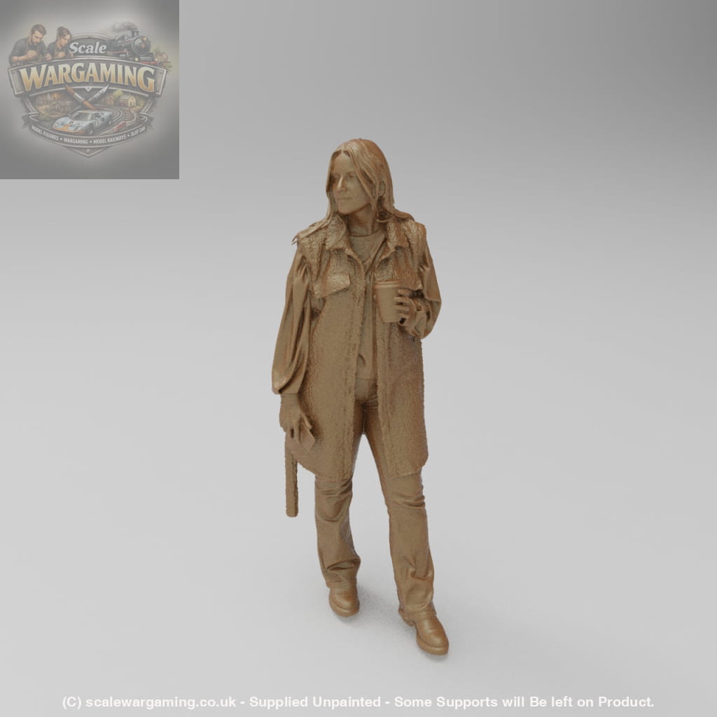 SW1184 Young Girl wearing Raincoat - Figure